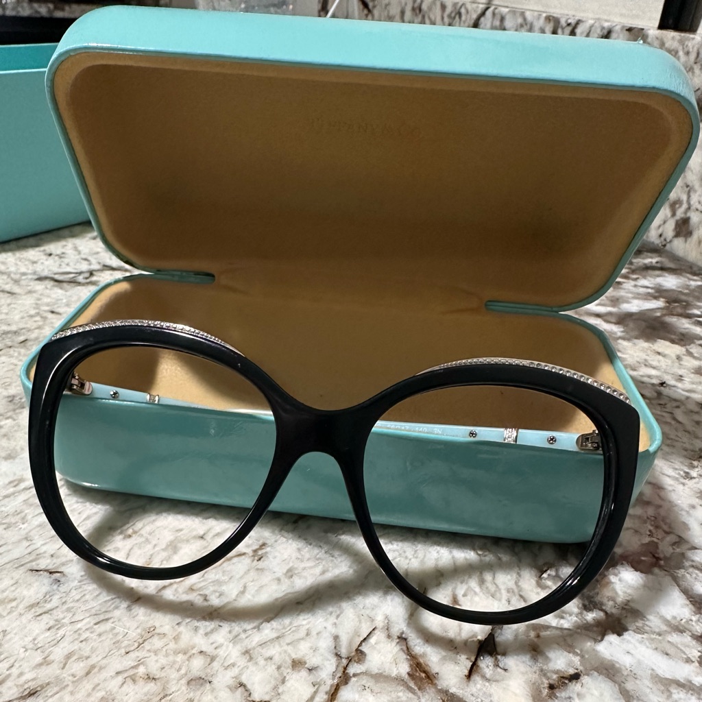 Tiffany & Co. Black Oversized Round Women's Sunglasses